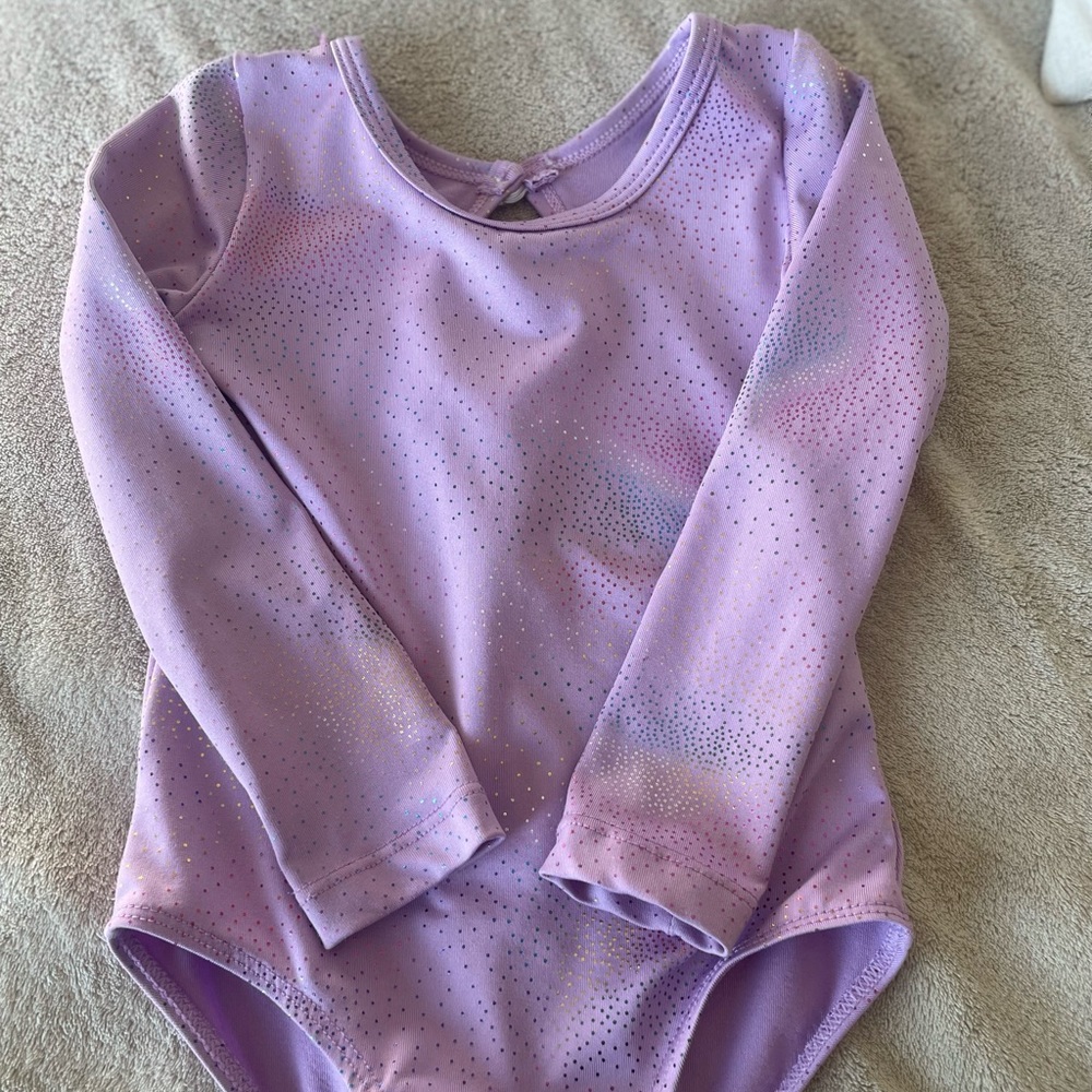 Girls purple sparkle leotard